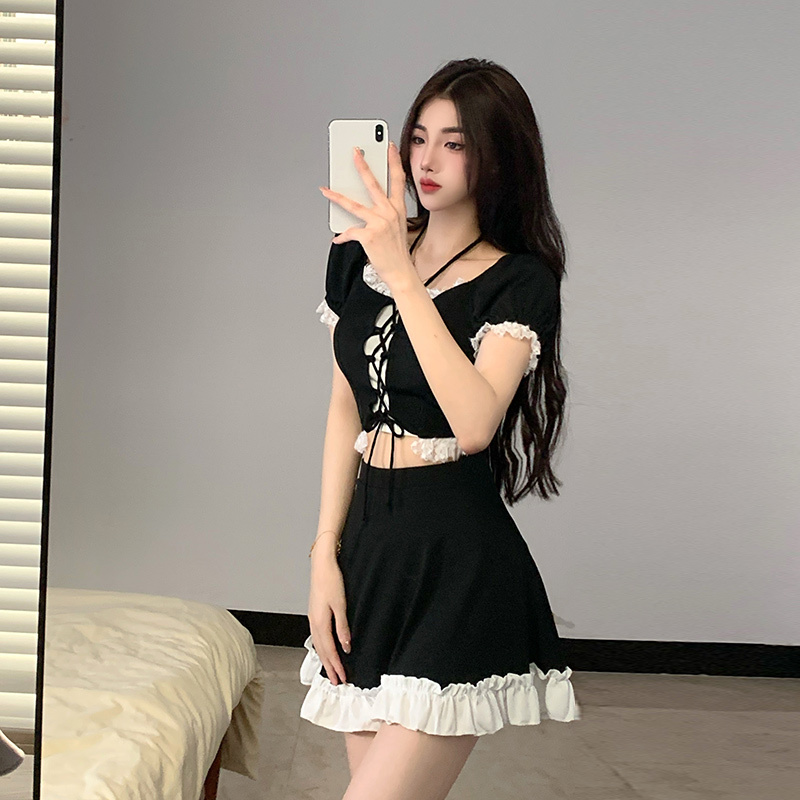 Women Fashion Style - 인스타그램 스타일 여성 투피스 스커트 수영복