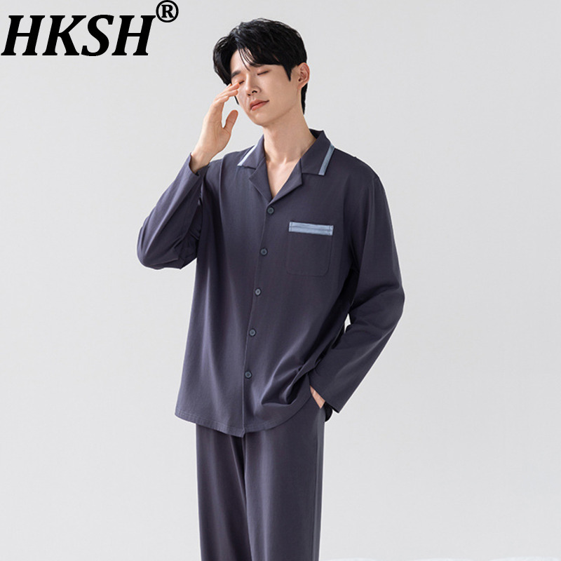 Women Fashion Style - HKSH 가을 겨울 남성용 긴팔 바지
