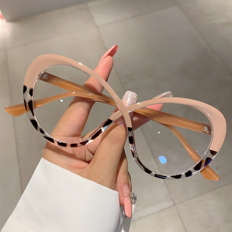 Women'S Fashion Glasses Non Prescription - KAMMPT 대형 타원형 안경 프레임 패션
