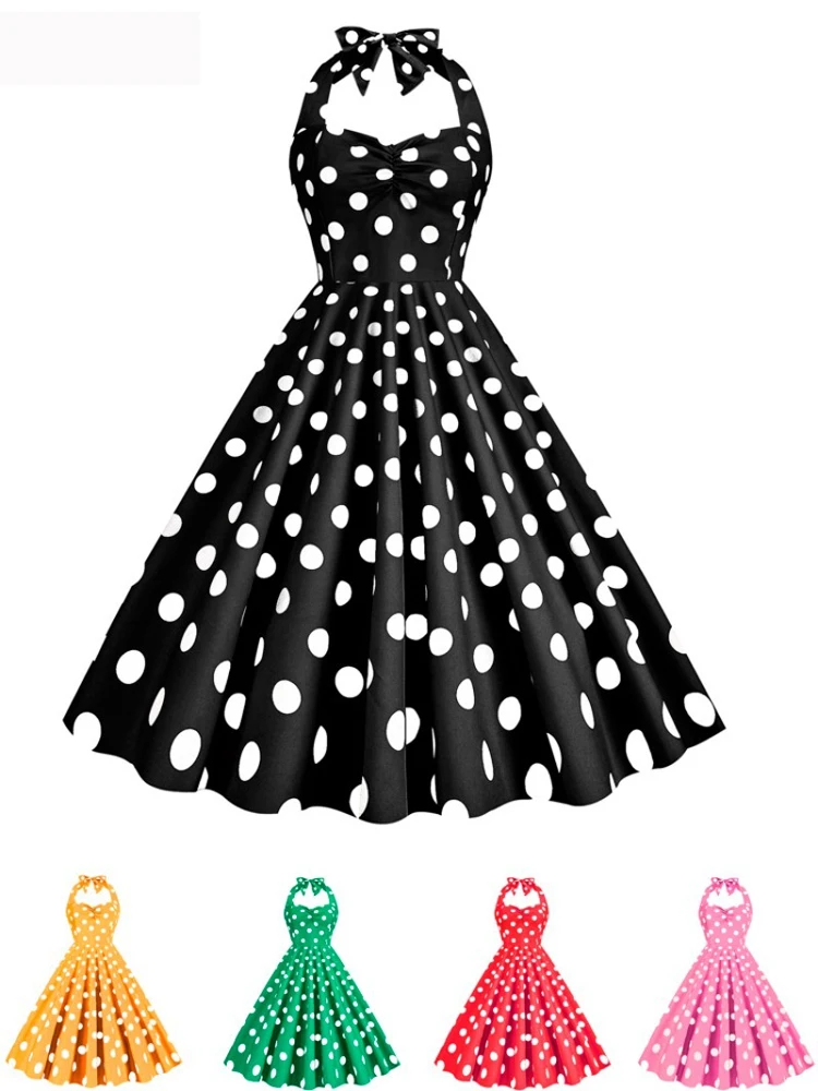 Women'S Fashion In The 1950S - 2026 패션 여름 섹시 홀터넥 여성