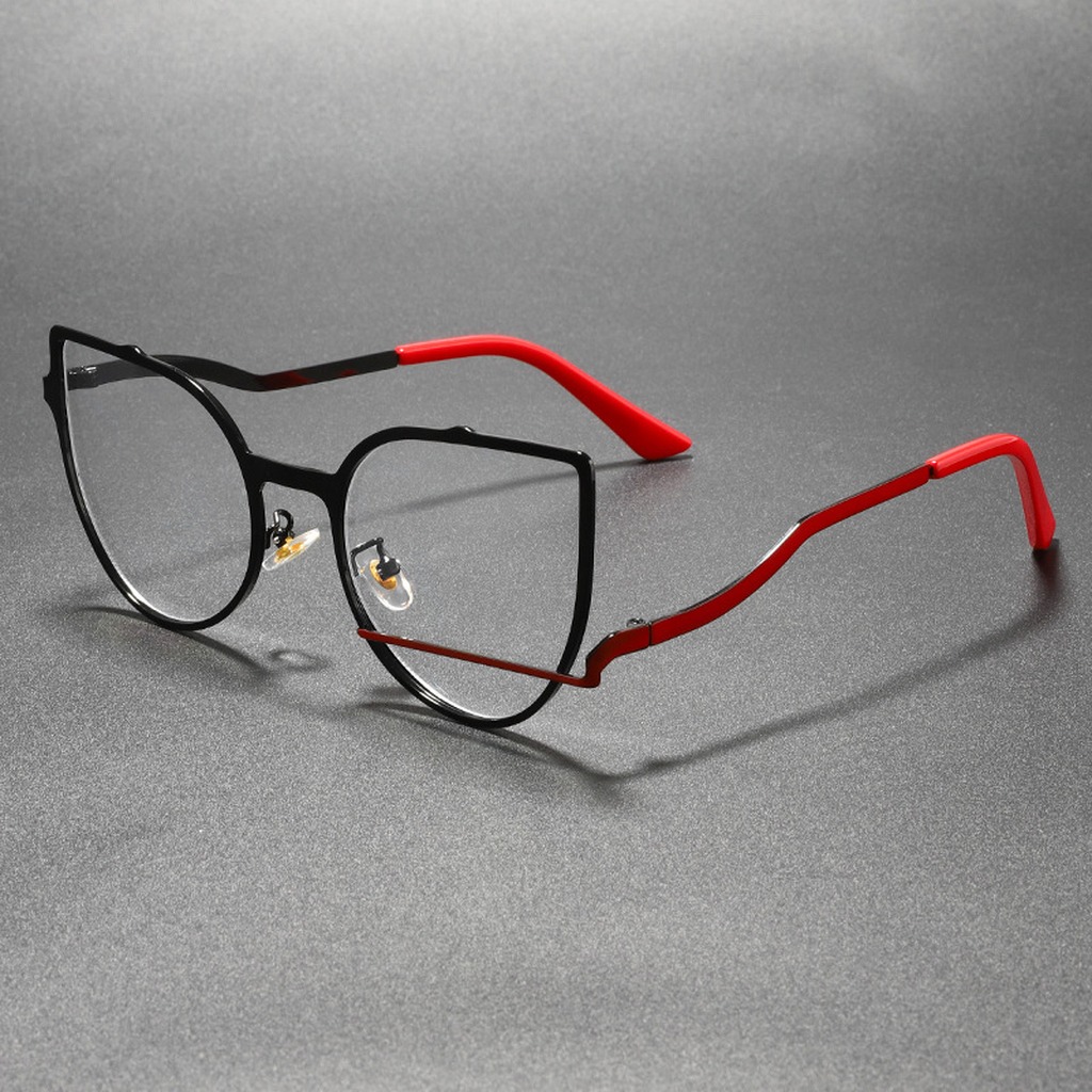 안티 블루 라이트 안경 금속 대형 프레임 안경 기하학적 - Women'S Fashion Glasses Non Prescription 리뷰 및 가격