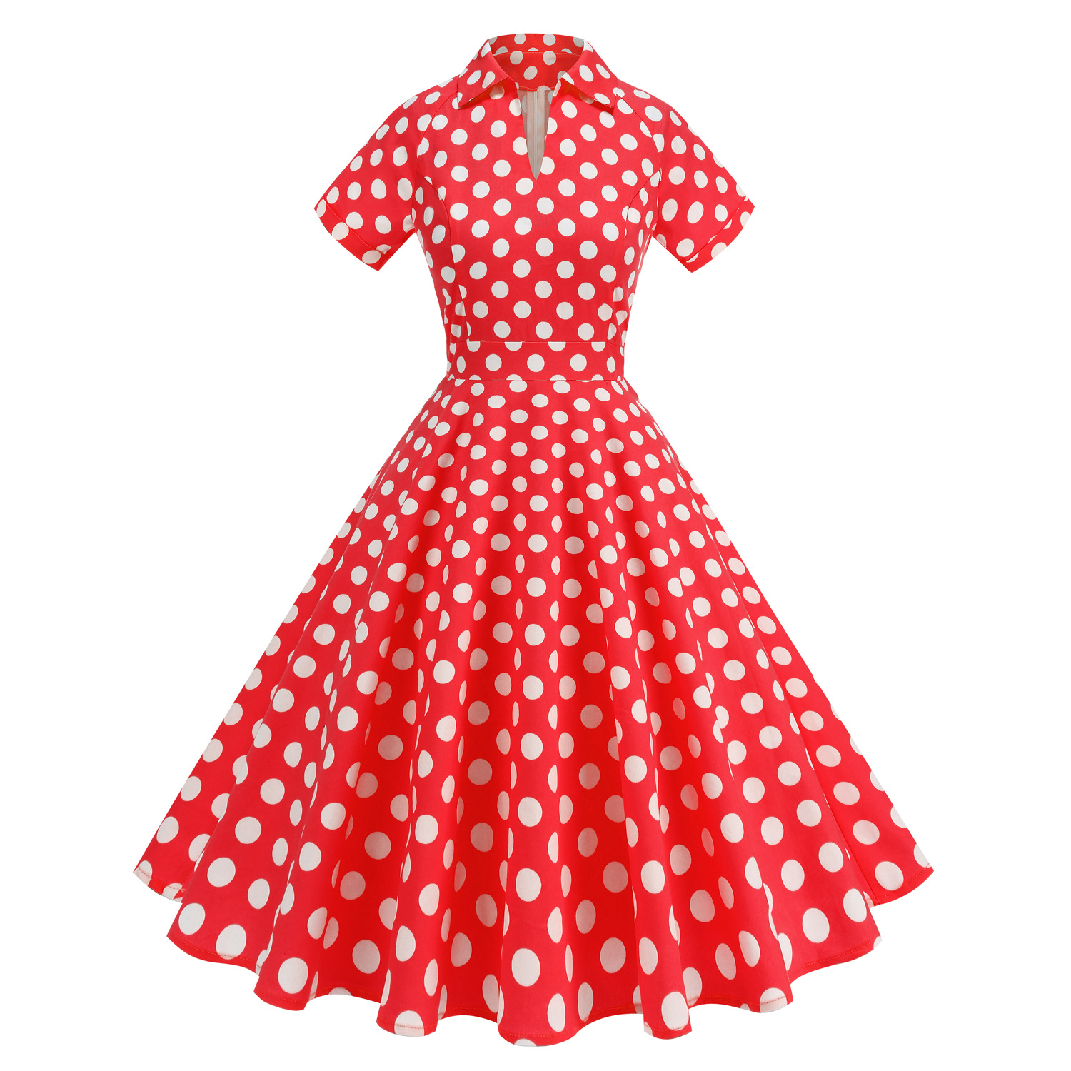 1950년대 미국 소녀 복고풍 유화 인쇄 반팔 패션 활 - Women'S Fashion In The 1950S 리뷰 및 가격