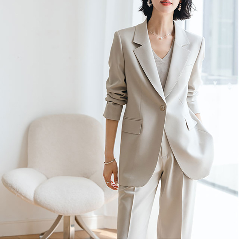 올링젠틀 여성 수트 팬츠슈트 2피스 1버튼 블레이저 & - Women'S Fashion Blazer 리뷰 및 가격