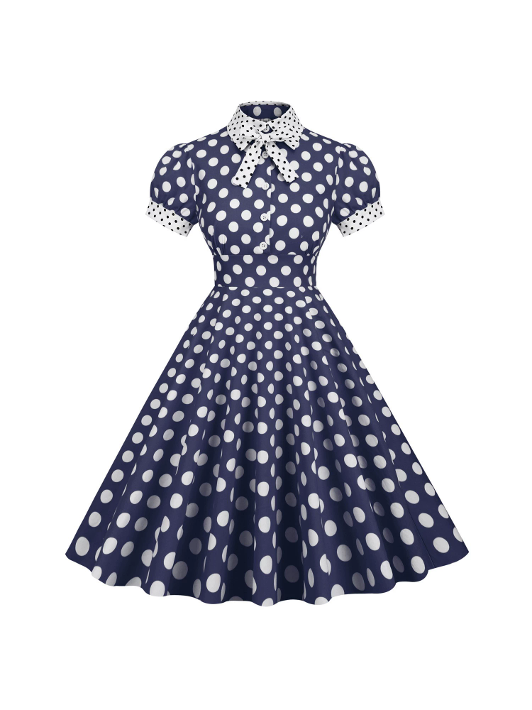 레트로 헵번 스타일 1950년대 인형 칼라 패셔너블 폴 - Women'S Fashion In The 1950S 리뷰 및 가격