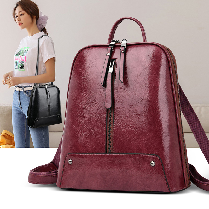 여성 가죽 백팩, 패션 백팩, 지갑, 여행용 숄더백,  - Women Fashion Online 리뷰 및 가격