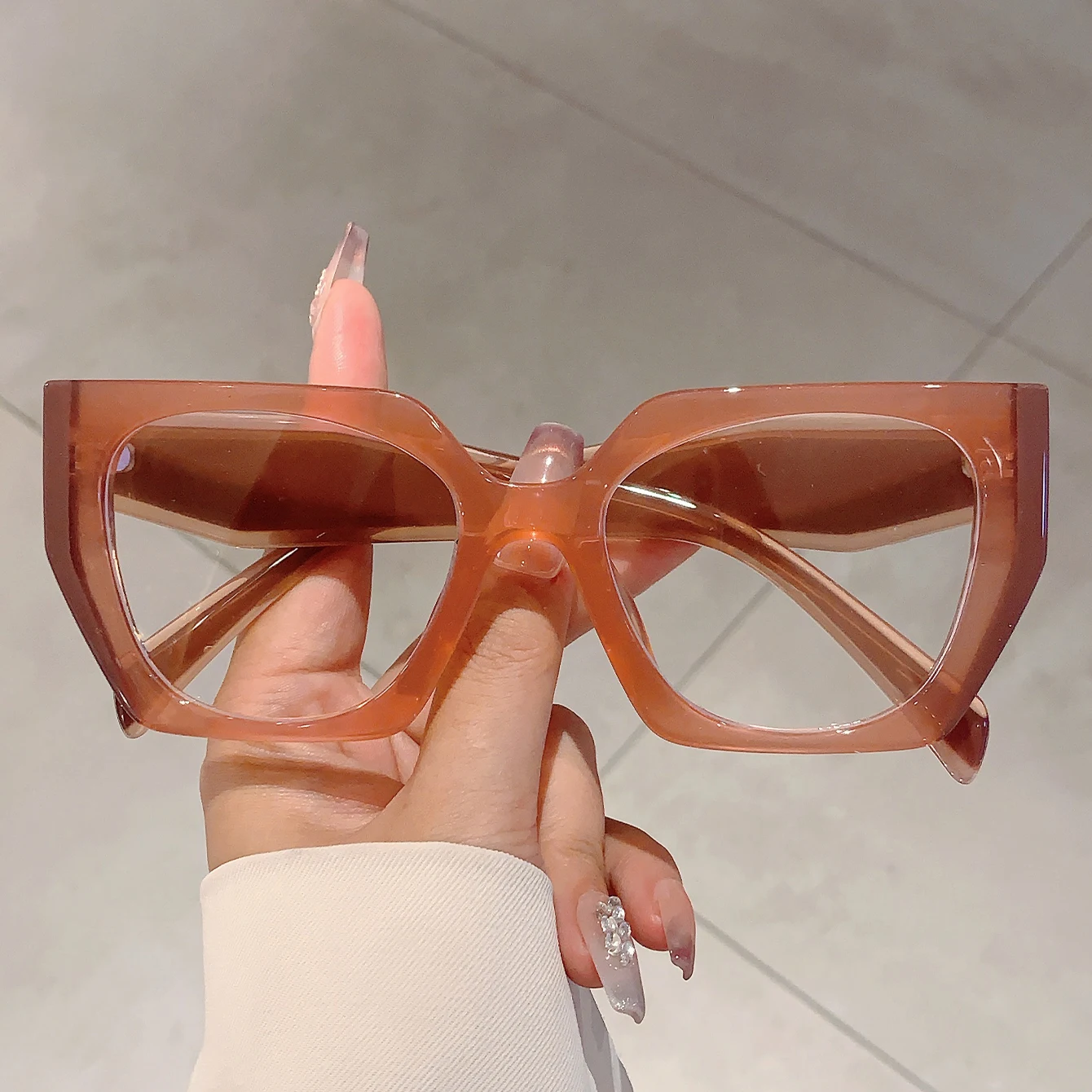 GM LUMIAS 대형 여성 안경 패션 빈티지 불규칙한 - Women'S Fashion Glasses Non Prescription 리뷰 및 가격