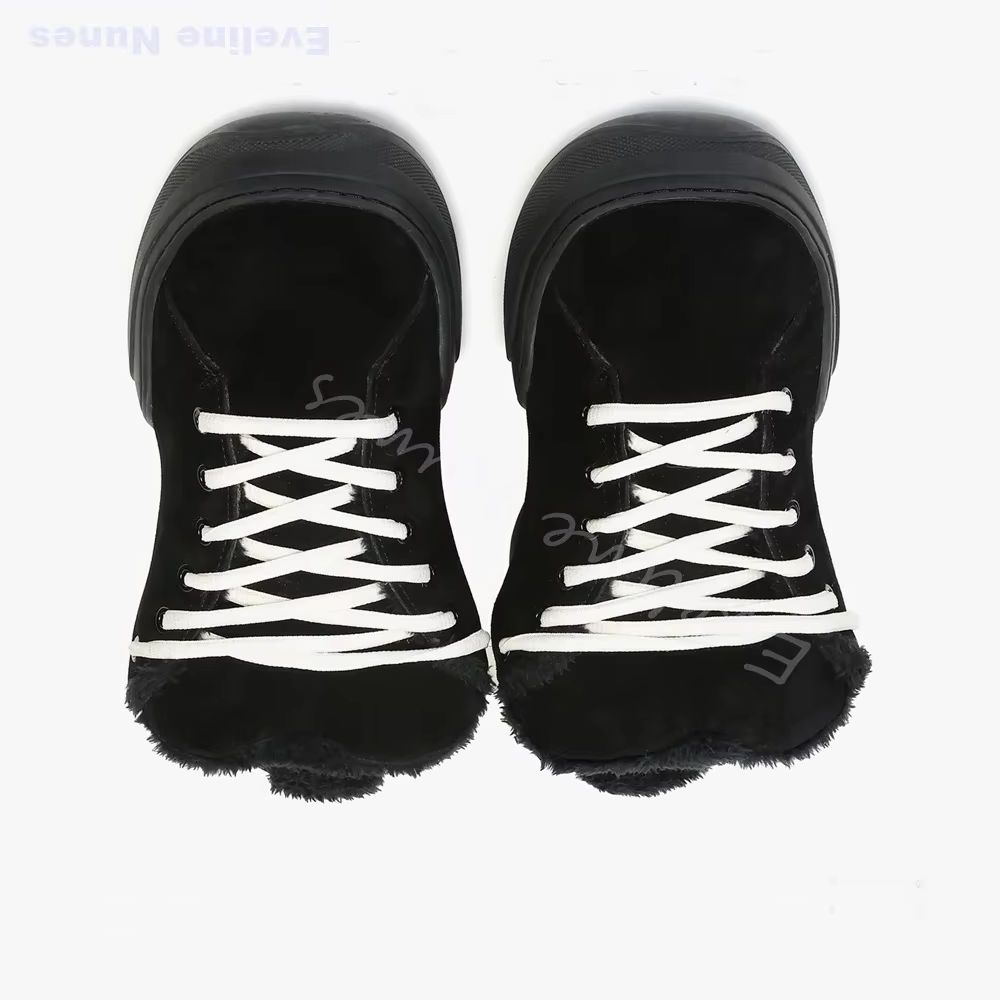 겨울 패션 캐주얼 플랫 앵클 부츠 여성/남성 양털 안감 - Women Fashion Online 리뷰 및 가격