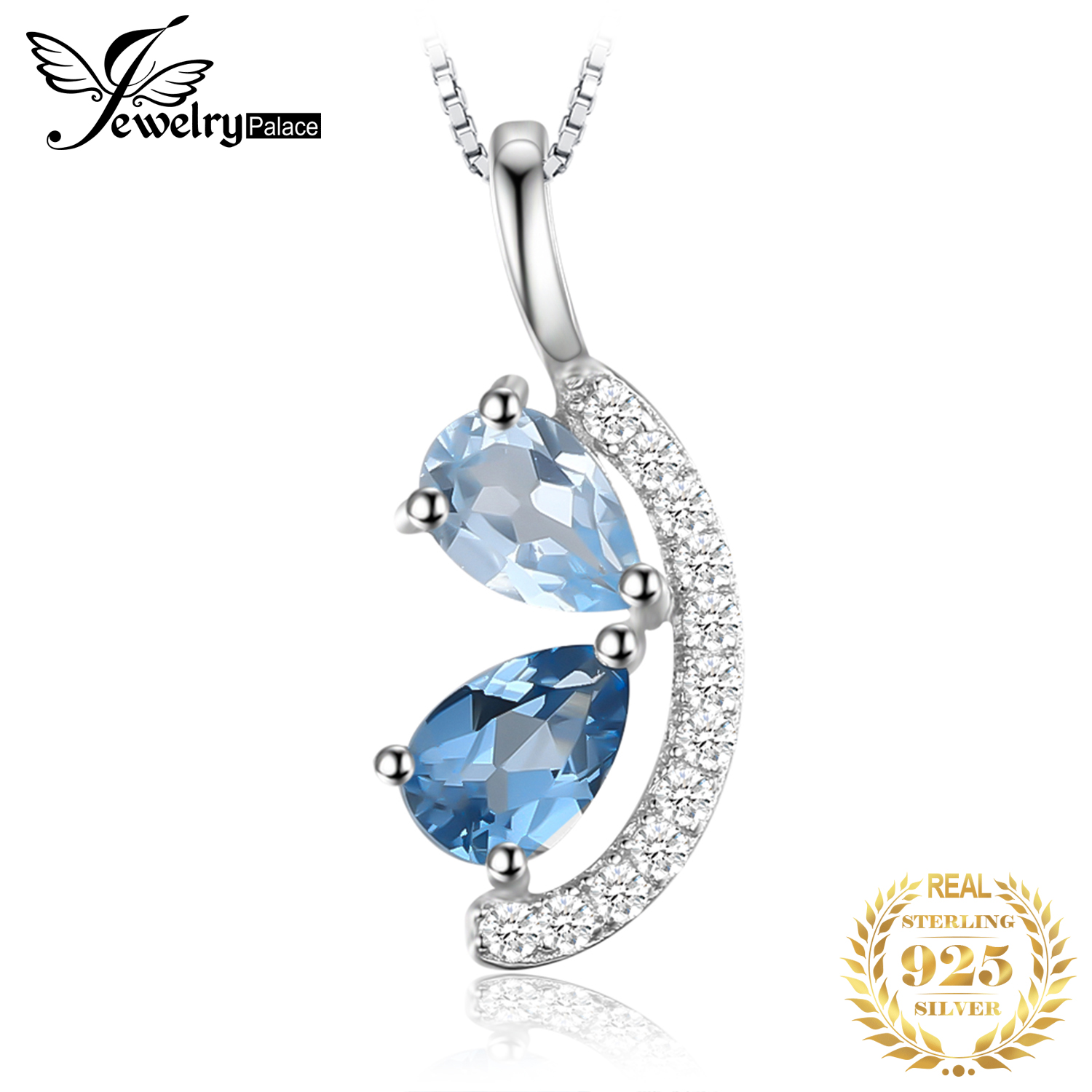 JewelryPalace 자연 하늘 런던 블루 토 파  - Women'S Fashion London 리뷰 및 가격