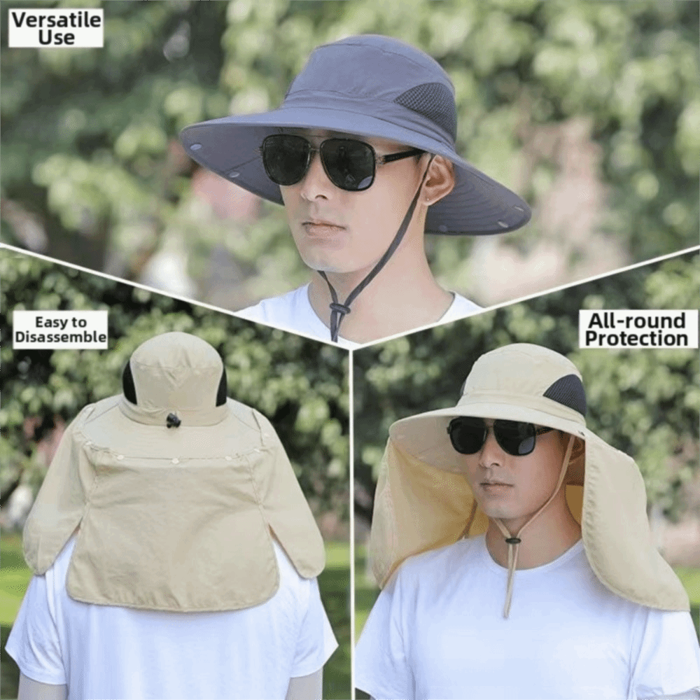 패션 의류 남성용 햇빛 가리개 모자 큰 챙 탈부착 가능 - Women'S Fashion Hats 리뷰 및 가격