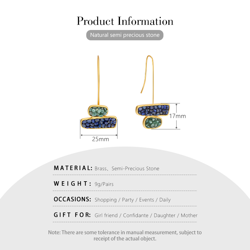 IVOG 여성용 가벼운 럭셔리 반 귀걸이, 황동 걸이  - Women'S Fashion Website 리뷰 및 가격