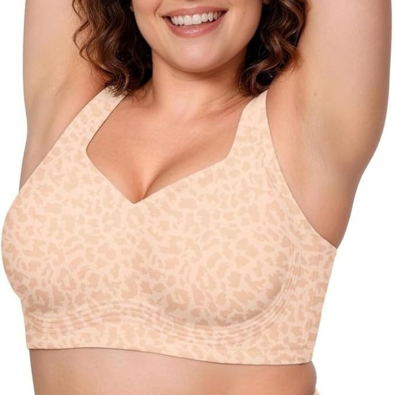 레오파드 젤리 브라 노 언더와이어 푸쉬업 무선 브라 심 - Bra Top Seamless 리뷰 및 가격