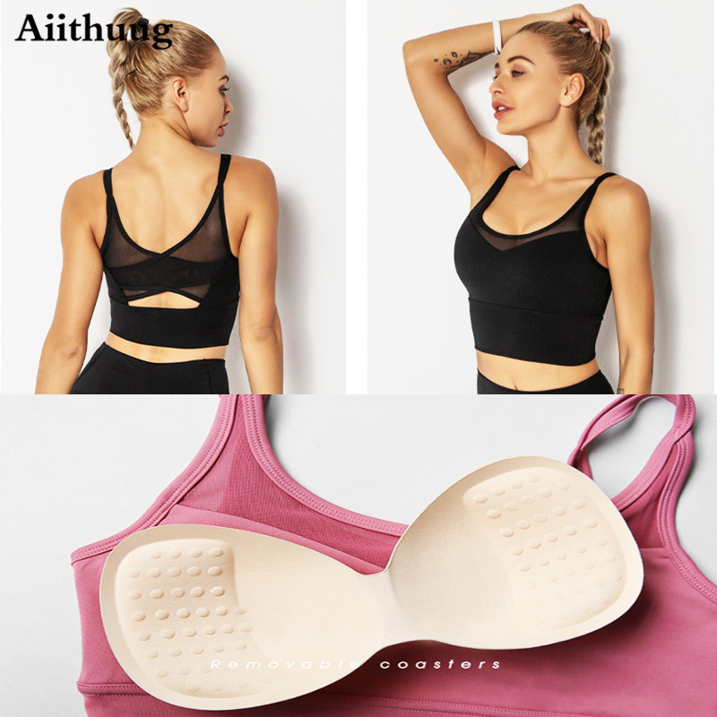 Aiithuug 요가 브래지어 피트니스 셔츠 러닝 탑  - Bra Top Seamless 리뷰 및 가격