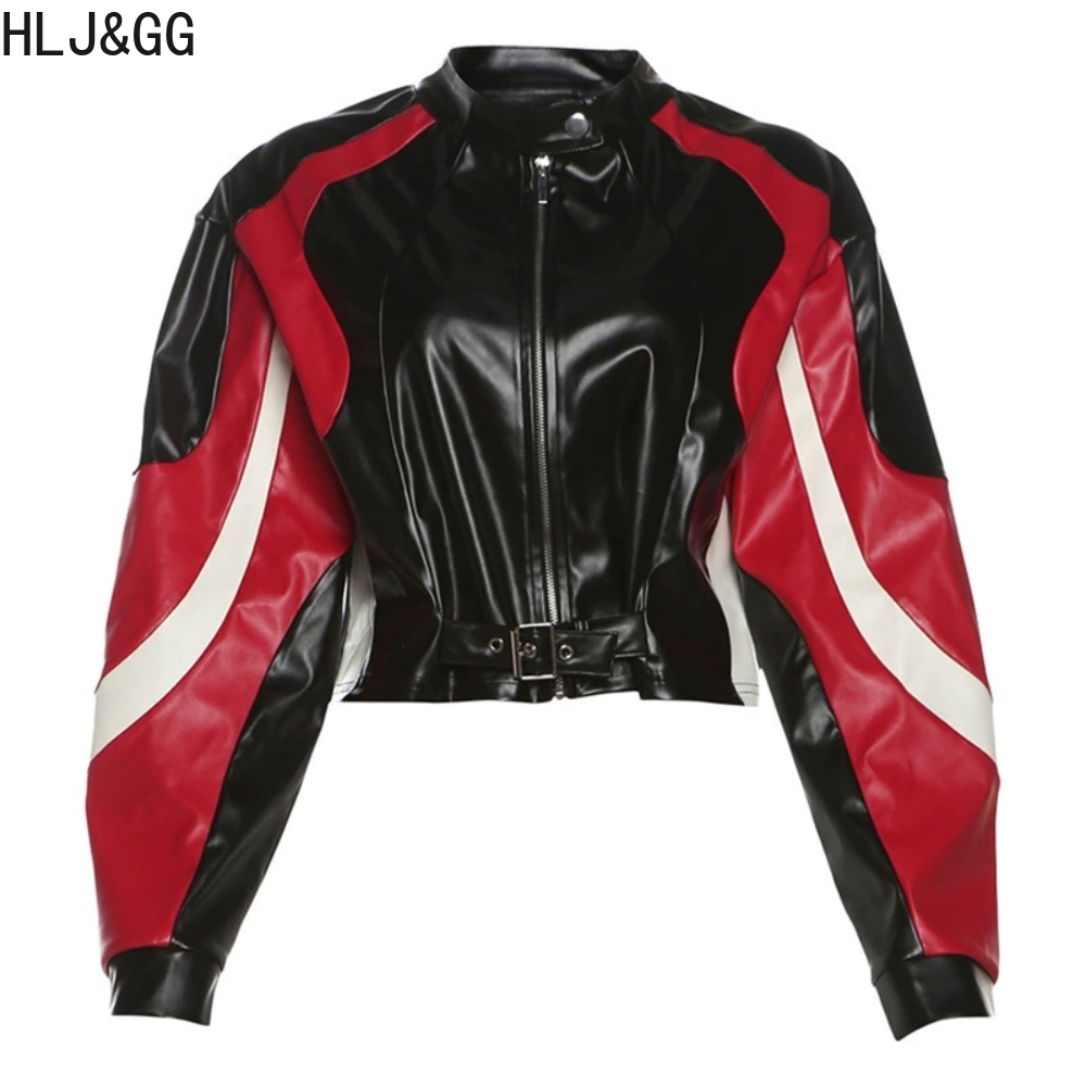 HLJ & GG 패션 Y2K 가죽 자켓 3 피스 세트  - Women'S Fashion Leather Jacket 리뷰 및 가격