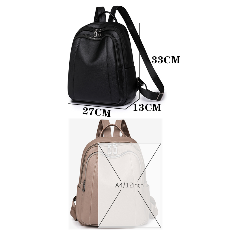 고품질 가죽 배낭 여성 대용량 배낭 지갑 여성 빈티지  - Women Fashion Online 리뷰 및 가격