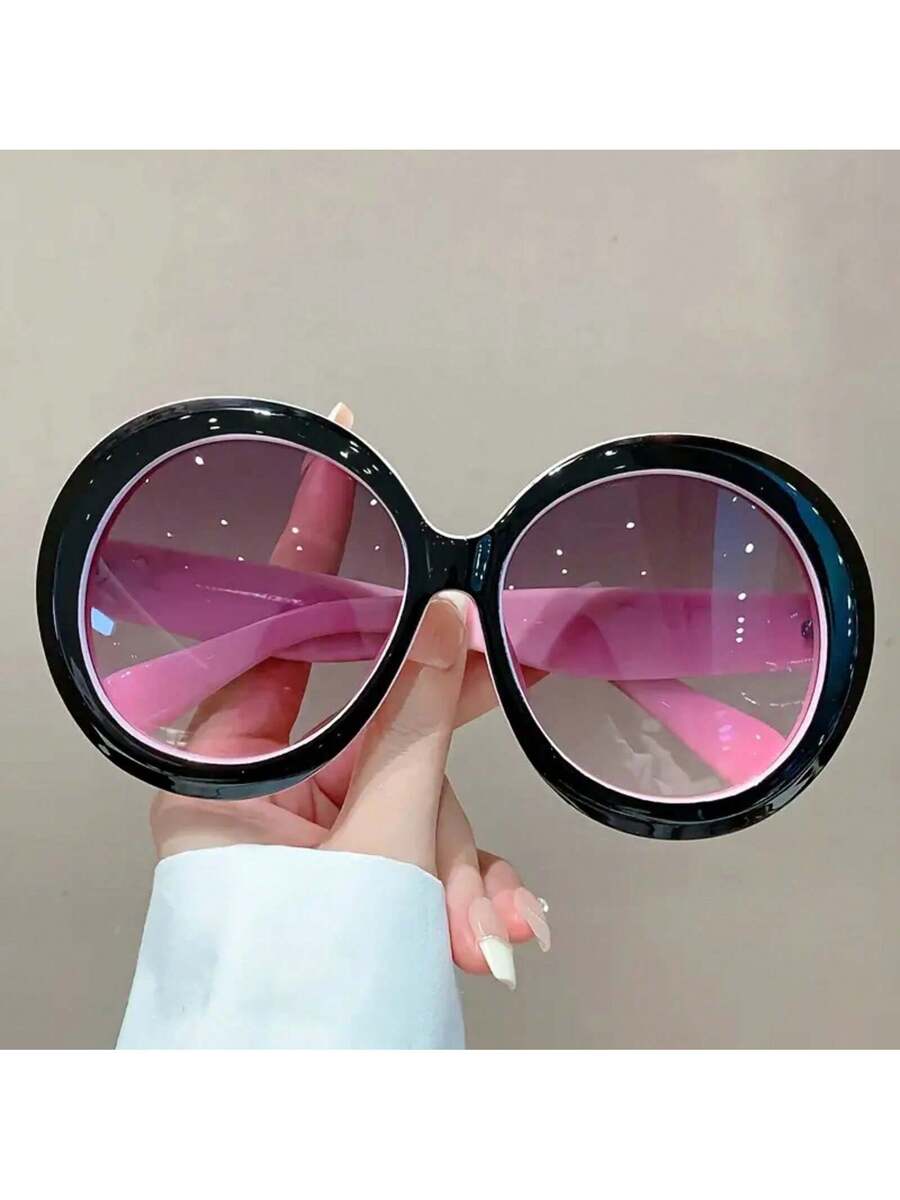 여성용 대형 원형 프레임 안경 - 블랙 프레임 비처방전 - Women'S Fashion Glasses Non Prescription 리뷰 및 가격