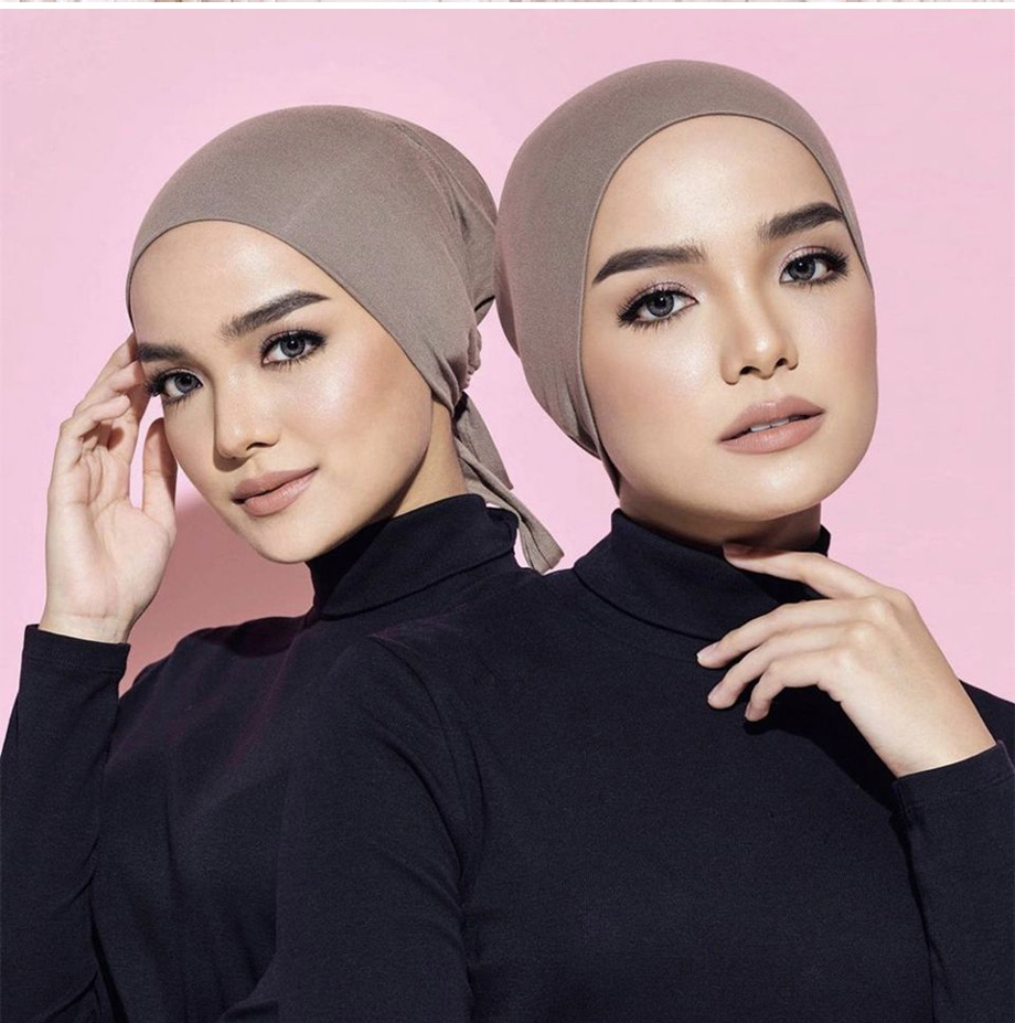 새로운 소프트 모달 무슬림 터번 모자 이너 히잡 캡 이 - Women'S Fashion Hats 리뷰 및 가격
