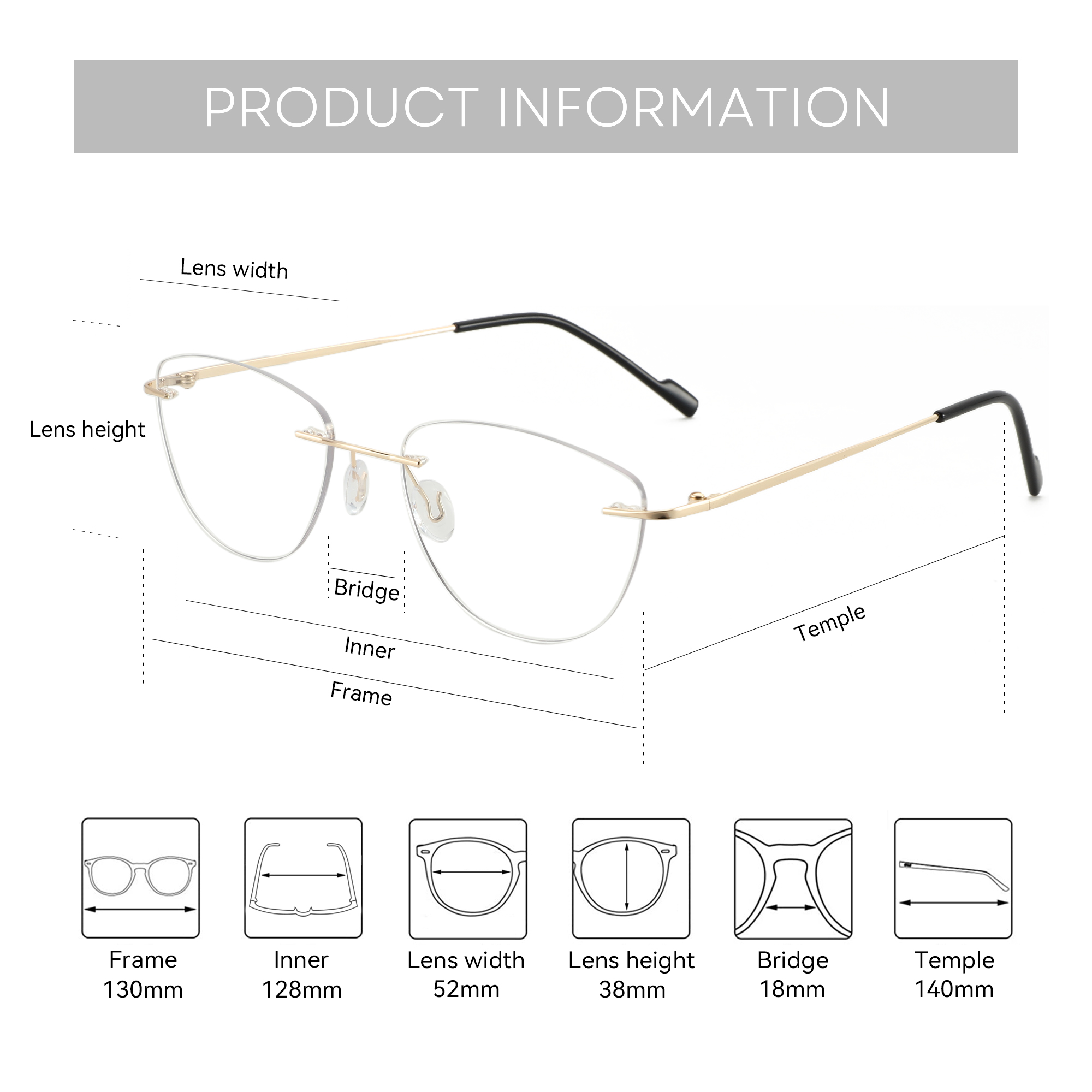 ZENOTTIC 패션 고양이 눈 무테 광학 안경, 무테 - Women'S Fashion Glasses Non Prescription 리뷰 및 가격